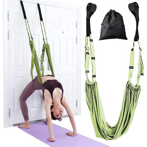 Les sangles d'étirement pour le yoga et le fitness améliorent la flexibilité des jambes, de la taille et du dos équipement de fitness à domicile. (1/5)
