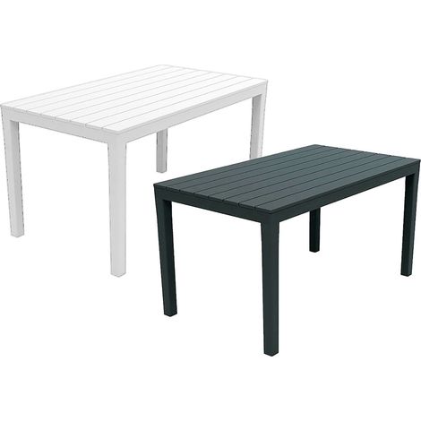 Mesa para Exterior - Blanca 138x80x72h cm