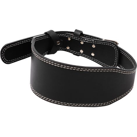 Ceinture d'haltérophilie ajustable pour entraînement et gym, protection lombaire, taille S 110cm, noir (1/5)