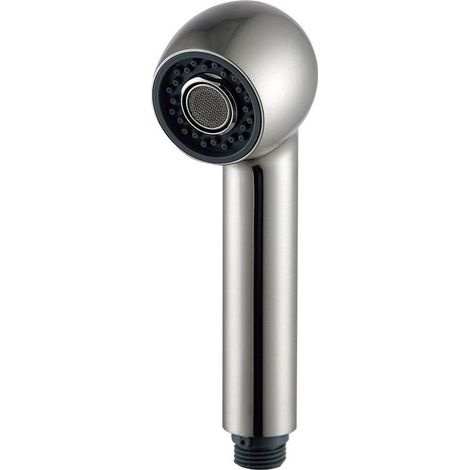 F103-SP Douchette Robinet Cuisine Remplacement 2 Jets Tête Douchette pour Mitigeur extractible Cuisine, Filetage droit G1/2, Nickel Brossé (1/5)