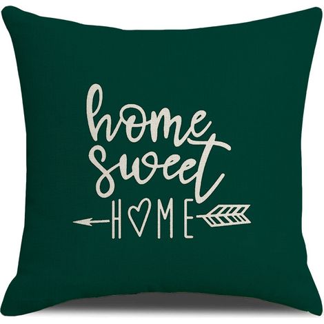 AIDUCHO Housses De Coussin, Housses De Coussin 45x45 Lot De 4 Taies D'oreiller Carrées Housses De Coussin 18x18 4pack Pour Patio Extérieur Jardin Blench Salon Canapé Décor De Ferme - Vert (1/4)