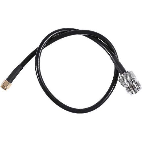 Câble avec connecteurs RP-SMA mâle vers N femelle, noir, 40 cm, XiXi (1/5)