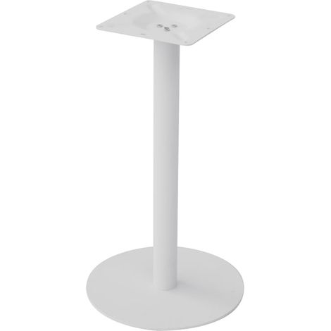 Moia Greenwood Basamento Tavolo Tondo Acciaio Bianco Ø 40 cm 9,5 kg