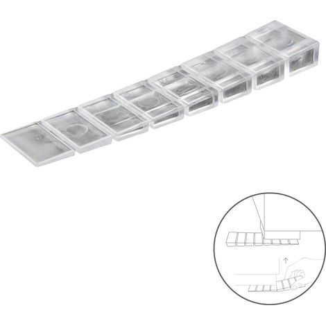Cuñas Calza Muebles Ajustable / Recortable Transparente (Blister 9 Piezas) (1/3)