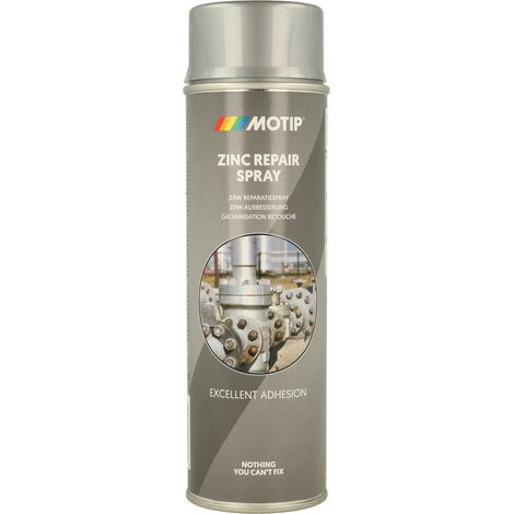 PEINTURE GALVA RETOUCHE A SECHAGE RAPIDE AEROSOL 500ML MOTIP