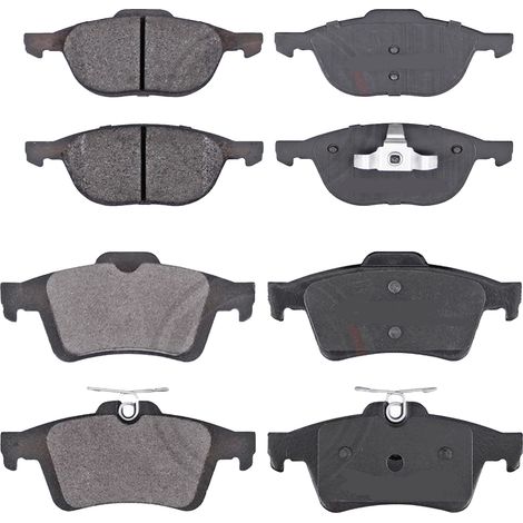 KIT PASTIGLIE FRENO ANTERIORI E POSTERIORI compatibile con MAZDA 6 (GJ,GL) / PASTIGLIE FRENANTI AUTO OEM FDB4891,FDB4739 / SOSTITUZIONE DIRETTA / BASSA POLVERE / SILENZIOSO