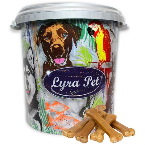 20 pcs. Lyra Pet® Os à mâcher env. 25 cm dans un tonneau de 30 L