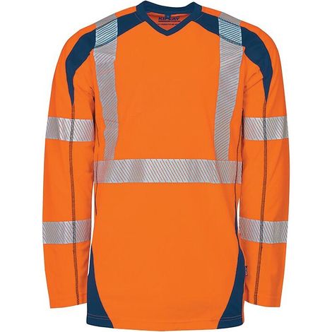 Tee-shirt manches longues haute visibilité HV APOLLO orange taille S - KIPLAY