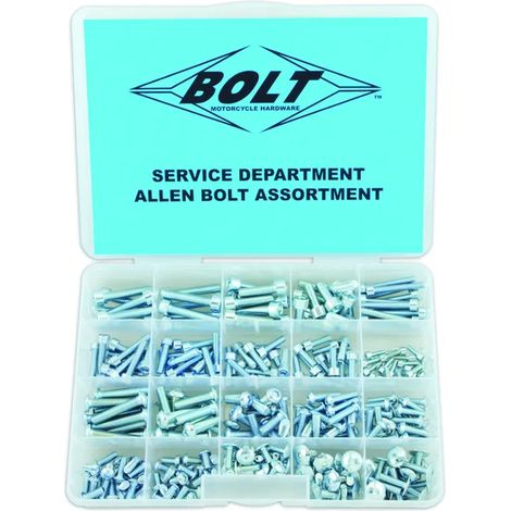 Kit de tornillos Bolt 318 piezas varios tamaños motocicleta