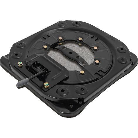 Base del sedile girevole, ruotabile a 360°, diametro 30 cm, supporta fino a 136 kg, 4 punti di bloccaggio, realizzata in acciaio laminato a freddo da 3,0 mm. (1/5)