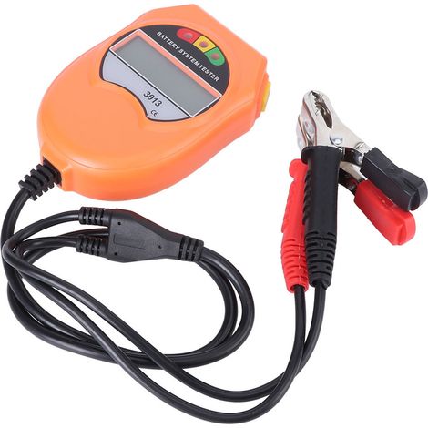 Testeur de système de batterie automobile avec écran LCD rétroéclairé pour charge de véhicules au plomb-acide 12 V (1/5)