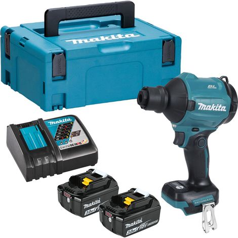 Makita DAS180RFJ 18V Li-ion LXT Brushless Dust Blower - 2 x 3Ah Batts, Charger & Makpac 2 Case (1/5)