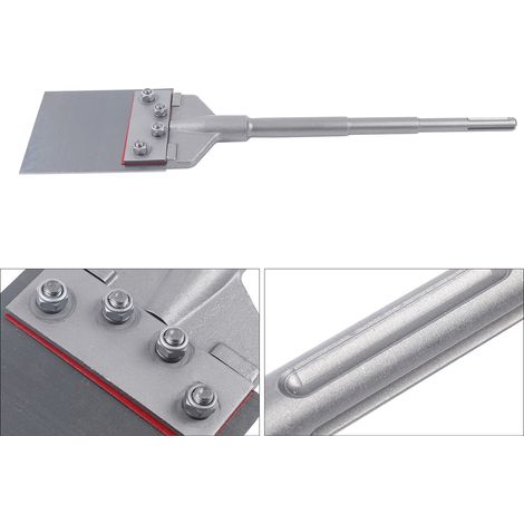 YISSALE - SDS-Max, couteau de menuiserie, 245 x 60 mm, décapotage sol, éliminateur de carreaux, support, couteau de menuiserie