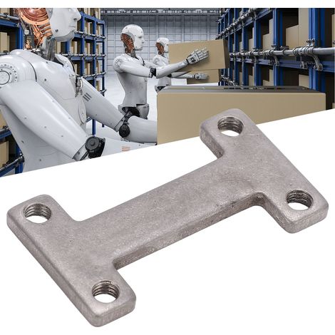 Plaque de fixation en acier inoxydable pour mécanismes robotisés - Vis à tête plate