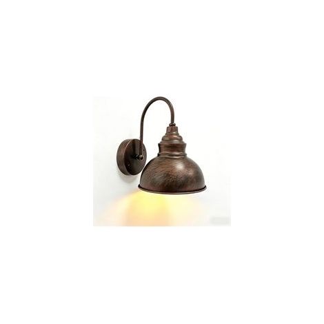 Applique Murale Vintage en Métal Industriel - Applique Murale avec Douille E27, Lampe Murale Rétro Rustique sans Ampoule, Parfaite pour Chambre, Salon, Bureau & Cuisine (1/5)