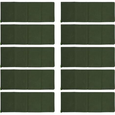 Lot de 10 sacs anti-inondation en polyester 600D, réutilisables, pour portes, fenêtres, garage ou sous-sol. Couleur : vert foncé. (1/5)