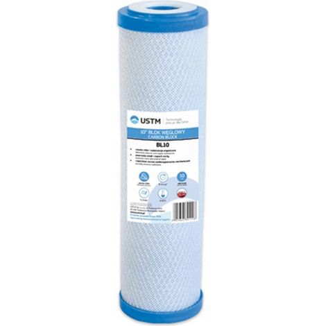 Cartouche filtrante à eau UST-M BL10, bloc de charbon actif, filtre de remplacement de 10 pouces (1/5)