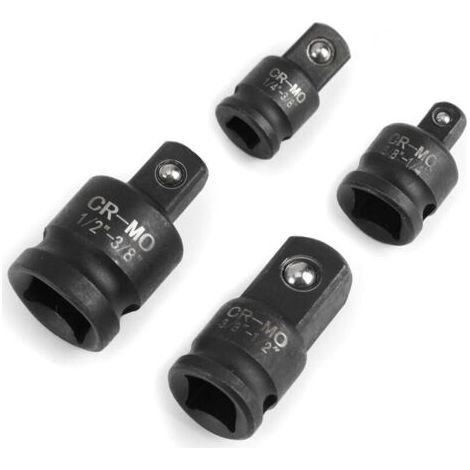 Adaptateur douille 1/4' à 3/8' et 3/8' à 1/2' – Acier chrome-molybdène – Pour clés dynamométriques et perceuses – Flexibilité maximale (1/5)