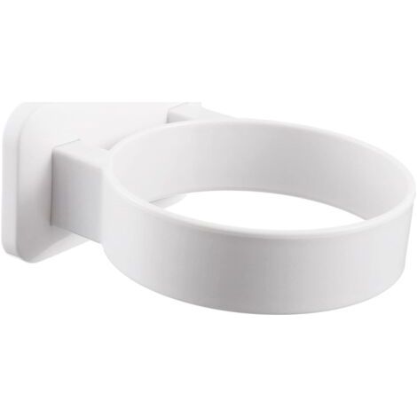CSPARCV 2er-Pack Haartrocknerhalterung, Haartrocknerhalterung ohne Bohren, selbstklebende Halterung ohne Bohren, Haartrocknerhalterung, Haartrocknerhalterung zur Wandmontage (Weiß) (1/4)