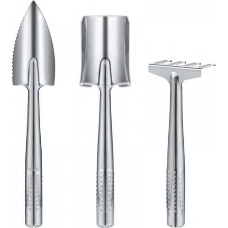 Kit de jardinage 3 pièces, outils de jardin en acier inoxydable, mini outils de jardinage pour enfant adulte (1/5)
