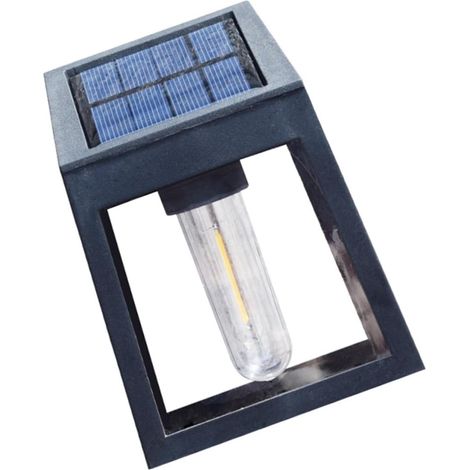 Lampe Solaire Murale Led Éclairage Intelligent Noire Étanche Pour Extérieur (1/5)