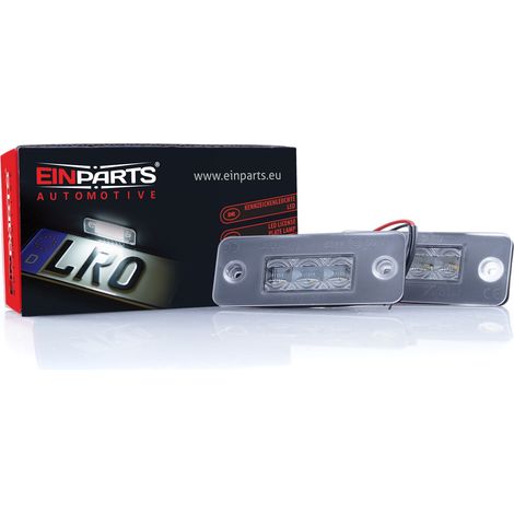 Luces LED para matrícula, 6000 K, blanco frío, 12 V, CANBUS, para Audi A8 D3 (2002-2009) (1/4)