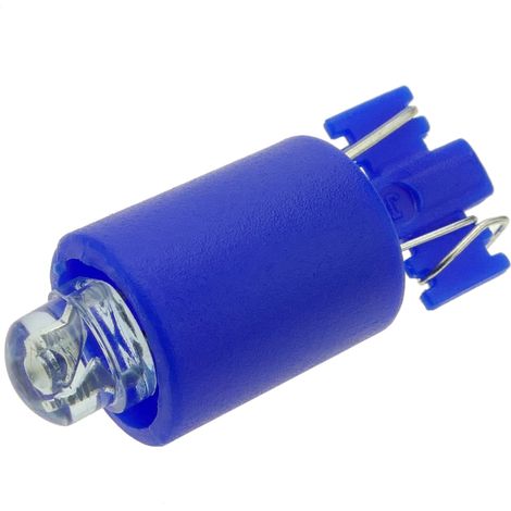 BeMatik - Lampe voyant LED 9mm 12VDC Pilote de couleur bleu (1/3)