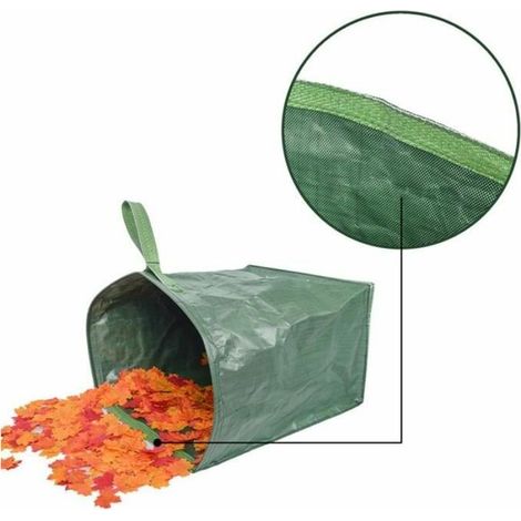 royaluxe - Sac de jardin en PP pour la collecte des feuilles, sacs à ordures de jardin manuels propreté (1/4)