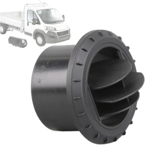 Sollbry Sortie d'air pour Chauffage de Voiture  Conduit d'aération 75 mm - Déflecteur d'air Chaud à persiennes de Sortie Noire, Rotatif à 360 degrés, pour Voiture, Bus, RV, ATV, Chauffage de (1/5)
