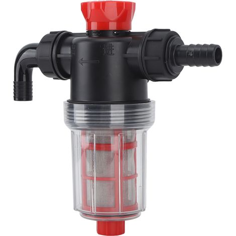 Filtre à eau pour pompe d'irrigation, filtration double couche à mailles fines, débit élevé, crépine en ligne pour jardin et pelouse, connecteur 38 mm (tube externe 1,5 pouce) (1/5)
