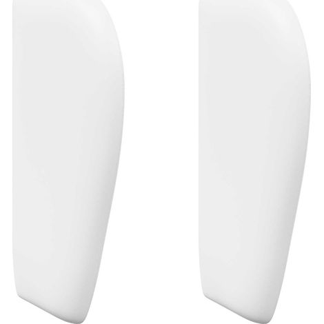 Kopfteil Ohr Weiß 40 x 23 x 6 cm PVC vidaXL