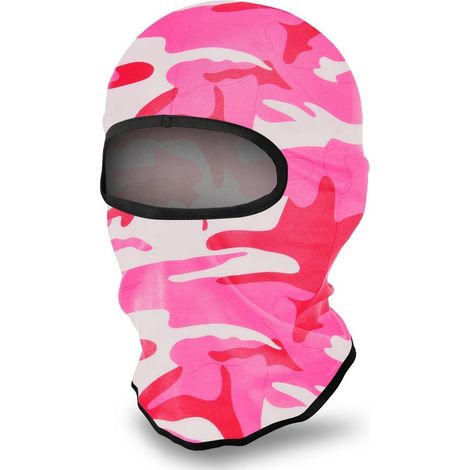 Sturmhaube Camo Rosa UV-Schutz Winddicht Warm für Damen Herren Outdoor Sport (1/5)