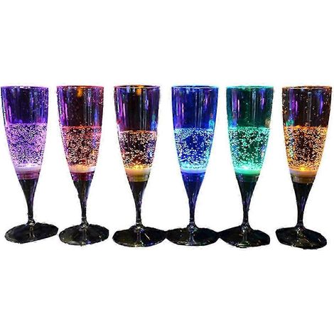 Verres à cocktail lumineux pour bar KTV (lot de 6)