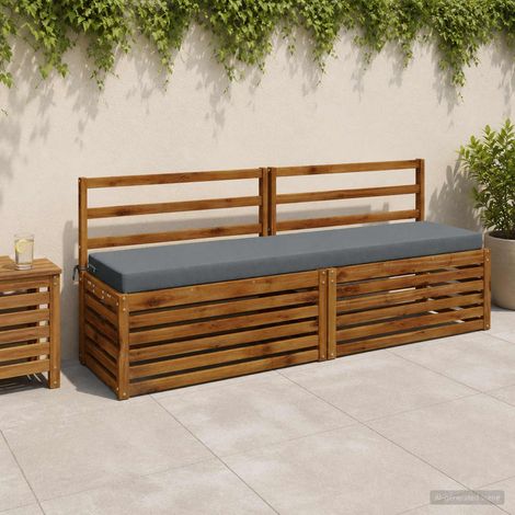 vidaXL 2-Piece Bench Cushions SOEST 2 pcs 100% Polyester Blue (1/5)