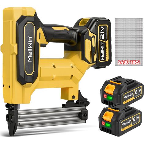 Chiodatrice professionale senza fili (chiodi diritti, lunghezza chiodi: 10-30 mm) - Con due batterie da 3,0 Ah e 2400 chiodi F30