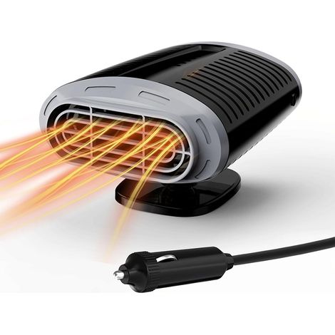Chauffage de Voiture 150W 12V, 2 en 1 Fonction Chauffage et Refroidissement, Portable Chauffage et Dégivreur avec Prise Allume-Cigare, Voiture Dégivreur pour Voiture et SUV