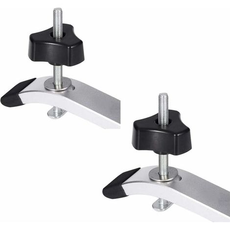 Drehteller-Set (2 Sets), Metall-Schnellhalteklemmen-Set für T-Nut-T-Schienen-Holzbearbeitungswerkzeug