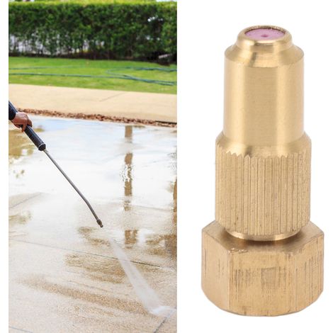 Pulvérisateur haute pression à distance à entraînement pneumatique avec filetage interne G3/8, pulvérisateur motorisé atomiseur, pompe à eau haute pression, buse en céramique laiton, sortie d'eau de 1 (1/5)