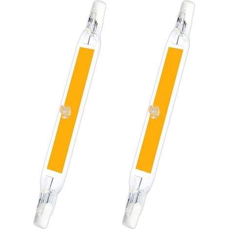 R7s LED 78mm 5W Bianco caldo 3000K, 500lm, R7s J78 COB LED lineare sostituisce la lampadina alogena a matita da 40W 50W, lampadina LED R7s sottile da 78mm per mini proiettore/luce da parete, non dimme (1/5)