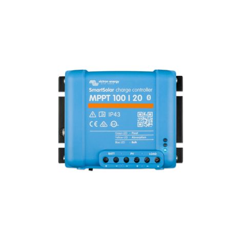 Régulateur de charge solaire MPPT 100/20 – Bluetooth – Tension 12/24V – Optimisation Battery Life jusqu'à 290W – Victron Energy