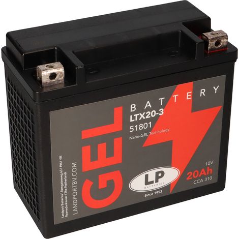 Batterie 12V 20Ah für Motorrad Startbatterie MG LTX20-3 (1/5)