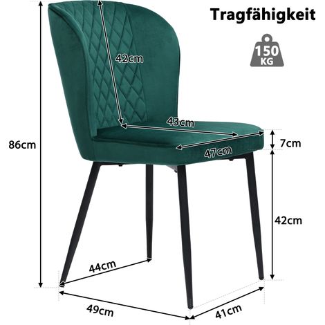 Essgruppe,(Set,140×80×75cm Esstisch mit 4 Stühlen), Moderner Küchentisch Set ,Dunkelgrün Samt Esszimmerstühle , Polsterstuhl Design Stuhl mit Rückenlehne ,MDF Tischplatte in Weißer,Golden Tischbeine (1/5)