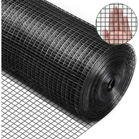 Grillage rigide 91 cm x 15,24 m grillage galvanisé maille carree Grillage à Poule 12,7mm grillage soudé Cloture poulailler voliere Poulailler Grillage Grillage Triple Torsion Élevage Volaille Filet -N (1/4)