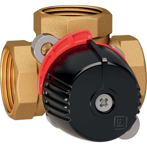 Thermador – Vanne mélangeuse 3 voies femelle 1' – Corps laiton – Compatible planchers chauffants – Température max 110°C – Pression max 6 bar