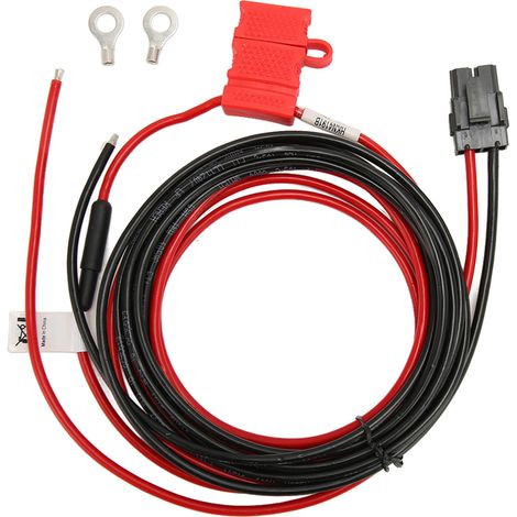 15-A-Funkgerät-Stromkabel mit Sicherung und Hornkontakt für Motorola R8200 SLR5300, 2,9 m, robust