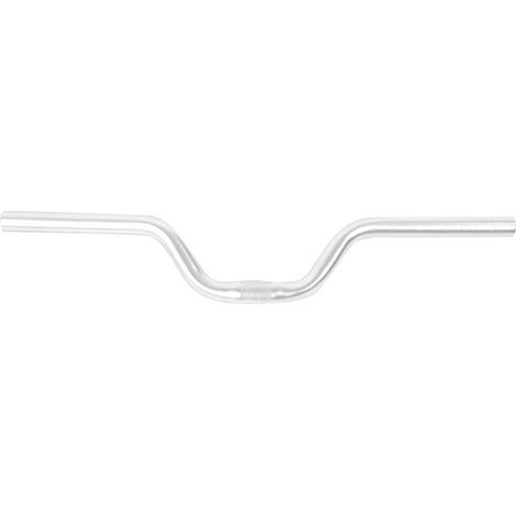 Guidon fixe en aluminium pour vélo pignon fixe, 25.4mm520mm, argenté, barre relevée (1/5)