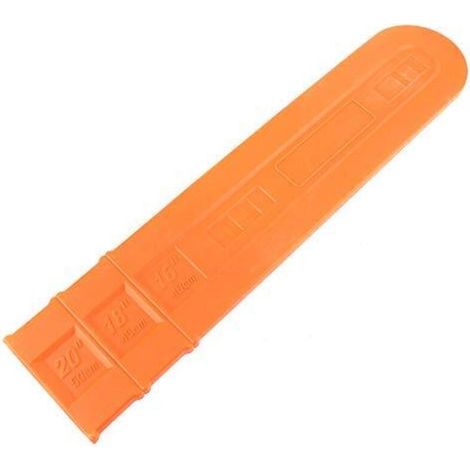 16 Inch Chainsaw Bar Protective Cover Scabbard Protector Universal Guide Chain Saw Accessories Red (1/4)