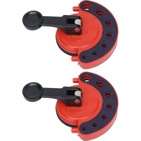 2 guides de scie cloche réglables, multifonctionnels et faciles à utiliser, en ABS et caoutchouc de qualité supérieure pour carrelage et verre. (1/5)