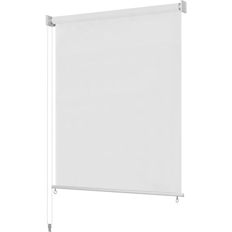 Persiana enrollable de exterior 165(ancho)x230(alto)cm blanca vidaXL