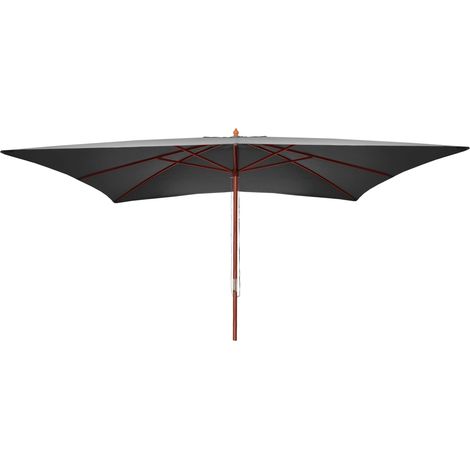 Ombrellone giardino spiaggia N83 Florida 3x4m poliestere antracite (1/5)